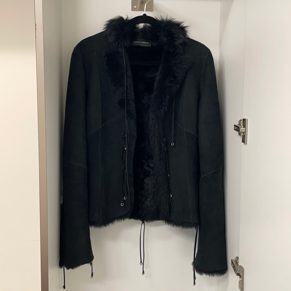 Paoli Frani shearling black jacket